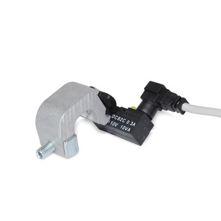 Otto Ganter Proximity Switch with Mounting Bracket for Pneumatically Operated Clamp, GN 896.1